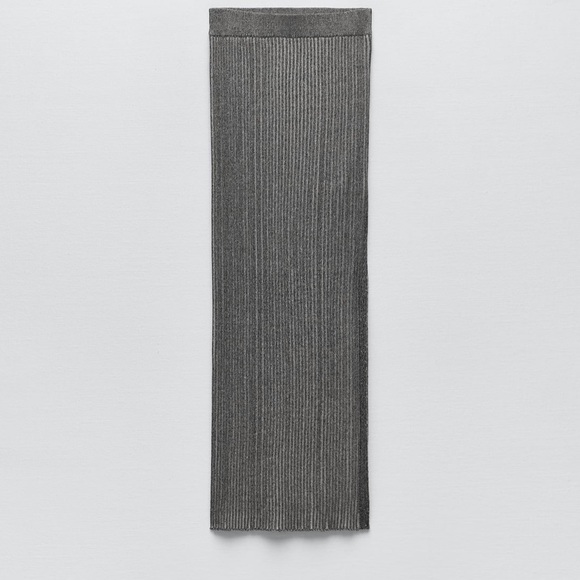 Zara Long Ribbed Skirt Size S NWOT - Picture 3 of 4